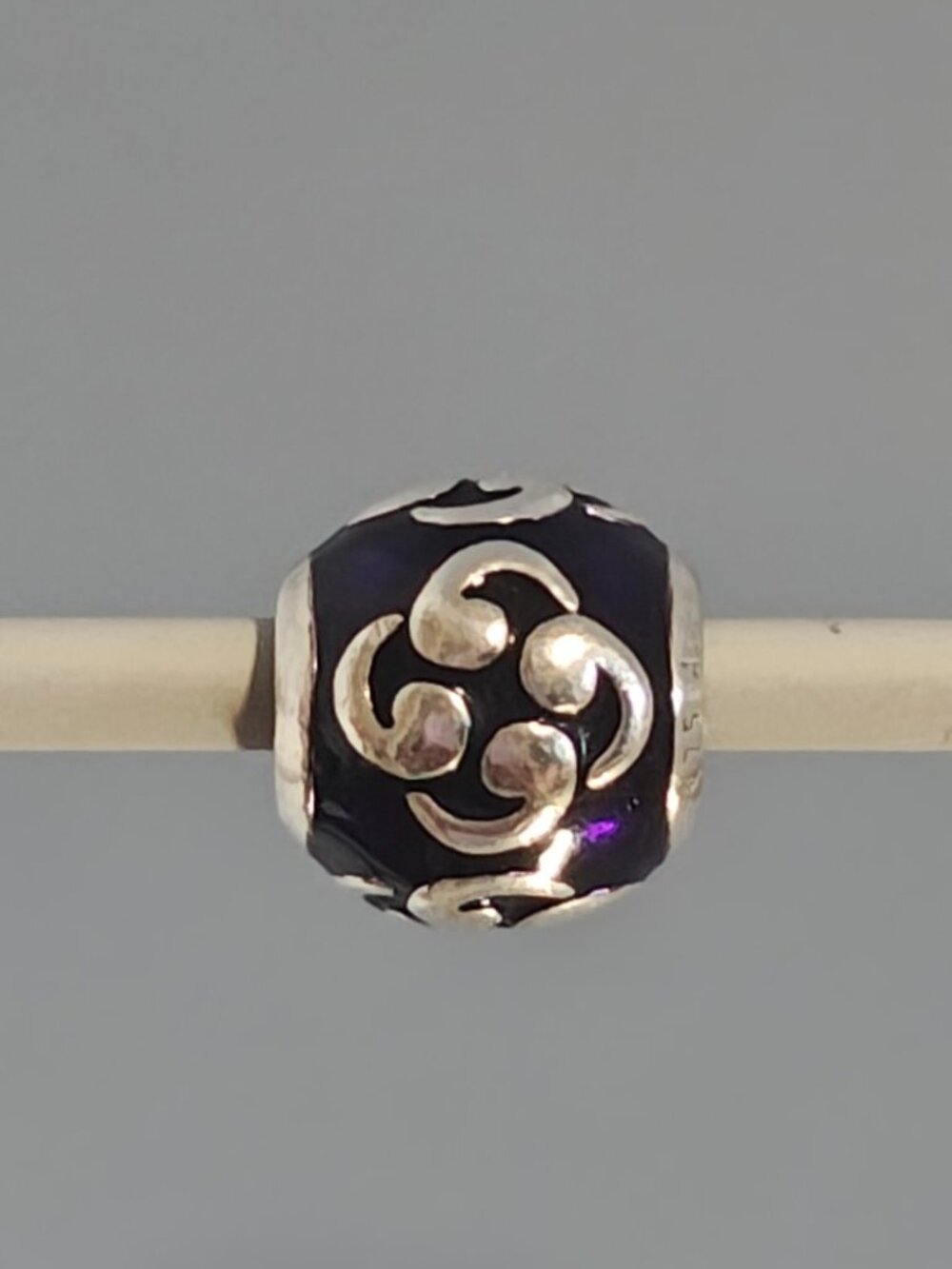 Authentic Pandora Retired Zen Purple Enamel Charm – 790491EN13